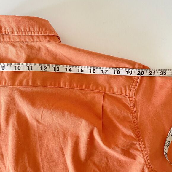 Wrangler Flex For Comfort Button Up Shirt Men's  XL Short Sleeve Orange Pockets - Picture 7 of 14